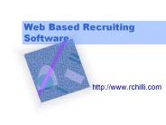Web Based Recruiting Software