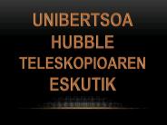Unibertsoa HUBBLEn eskutik