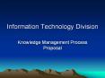 ITD Knowledge Management PowerPoint PPT Presentation
