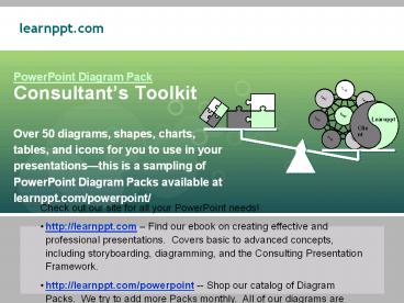 The Management Consultant's PowerPoint Toolkit