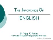 The Importance of English