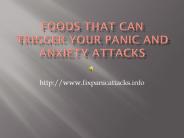 Foods That Trigger Anxiety And Panic Attacks