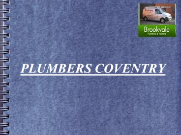 Plumbers Coventry