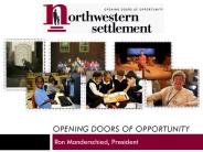 Northwestern University Settlement - Settlement Programs