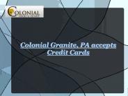 Colonial Granite, PA
