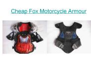 Cheap Fox Motorcycle Armour