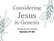 Considering Jesus in Genesis