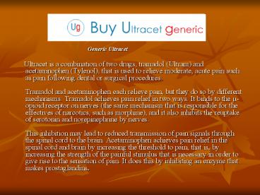 Buy Generic Ultracet, Buy Tramadol Online, Cheap Ultracet Online