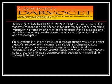 Buy Cheap Generic Darvocet Online at buygenericdarvocet.com