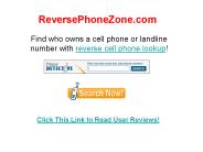 Free Reverse Cell Phone Lookup