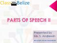 Parts of Speech II PowerPoint PPT Presentation