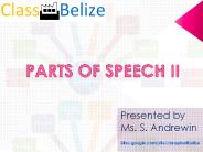Parts of Speech II