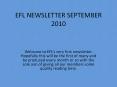 EFL Newsletter PowerPoint PPT Presentation