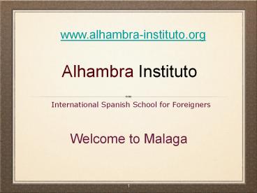 Learn Spanish Spain |Spanish Courses in Málaga | Spanish language schools