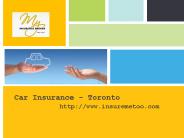 Car Insurance Toronto