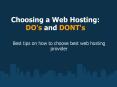 Choosing a Web Hosting: Main Do's and Dont's PowerPoint PPT Presentation