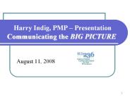 Harry Indig, PMP - Computers and Communications