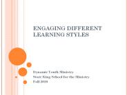 Presentation: Learning Styles