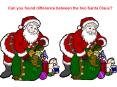 Can you found difference between the two Santa Claus?