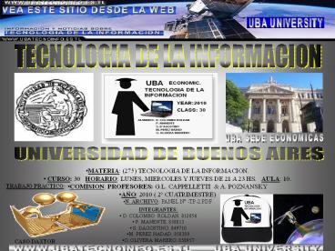 TECNOLOGIA DE LA INFORMACION