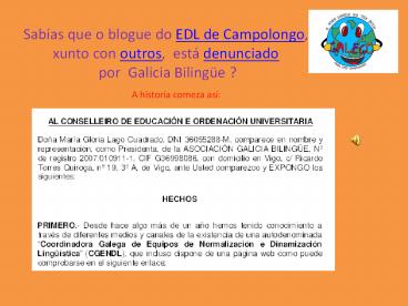 Denuncia GB ó ENL Campolongo