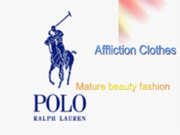 Mature beauty fashion