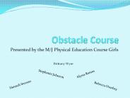 M/J PE - Girls - Obstacle Course