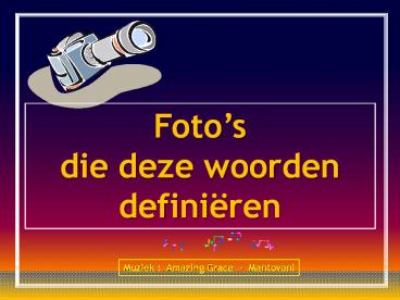 Foto's die woorden definiëren