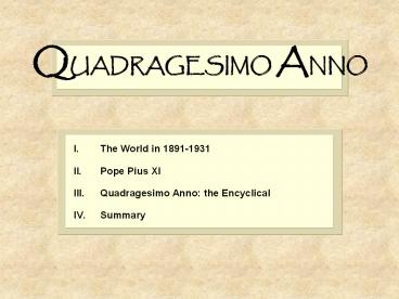 Quadragesimo Anno