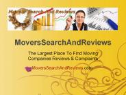 Real Moving Reviews - Choosing The Right Moving Company