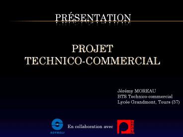 Projet Technico-commercial