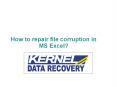 How to repair file corruption in MS Excel? PowerPoint PPT Presentation