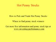 How to Pick Hot Reverse Merger Penny Stocks