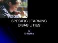 SPECIFIC LEARNING DISABILITIES - SR REKHA PowerPoint PPT Presentation