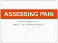 HEALTH PSYCHOLOGY- ASSESSING PAIN - ATHIRA PowerPoint PPT Presentation