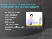 Most crucial guidelines for designing your business website