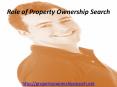 Role of Property Ownership Search PowerPoint PPT Presentation