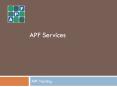APF Services PowerPoint PPT Presentation