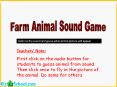 animal sound game PowerPoint PPT Presentation
