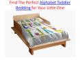 Find The Perfect Alphabet Toddler Bedding for Your Little One