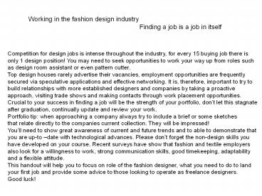 Finding a job is a job in itself