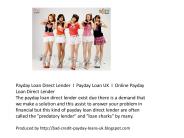 Compare Top Best Online Payday Loan Direct Lender