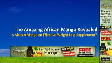 Does african mango work
