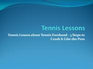 Tennis Lessons