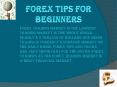 Forex Tips For Beginners