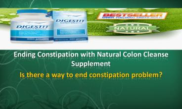 All natural colon cleansing
