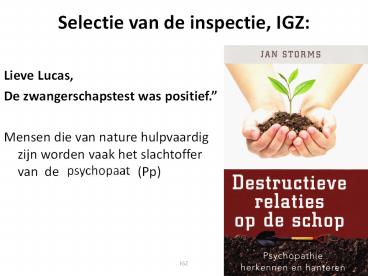Inspectie voor volksgezondheid IGZ.ppt