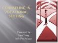 VOCATIONAL COUNSELLING - PowerPoint PPT Presentation