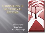 VOCATIONAL COUNSELLING -
