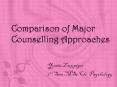 Comparison of Major Counselling Approaches PowerPoint PPT Presentation